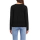 thumbnail image 3 of Suéter cárdigan casual INSPIRE CHIC para mujer, de frente abierto, de manga larga, con peplum, tejido, XS, negro, 3 of 6