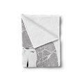 thumbnail image 2 of Kung Fu Soft Flannel Fleece Throw Blanket, Fist in Grunge Design Yin Yang Karate Themed Image, Cozy Plush for Indoor and Outdoor Use, 70" x 90", Charcoal Grey Pale Taupe, by Ambesonne, 2 of 5