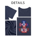 thumbnail image 5 of XCHQRTI Faith 4th of July Shirt Plus Size Women Graphic Tees Summer Short Sleeve Tops, 5 of 7