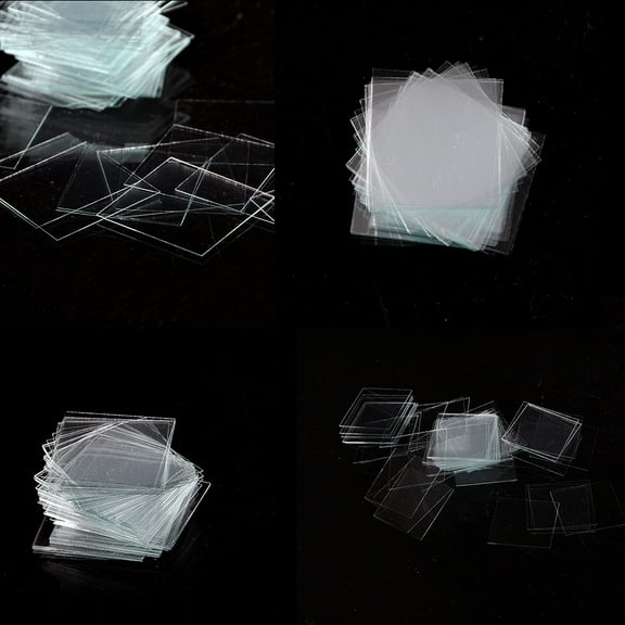 100 pcs Glass Micro Cover Slips 18x18mm - Microscope Slide Covers