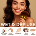 thumbnail image 4 of Brocha de maquillaje EOICCEOH Extra Large Body Autobronceer Gold, 4 of 7