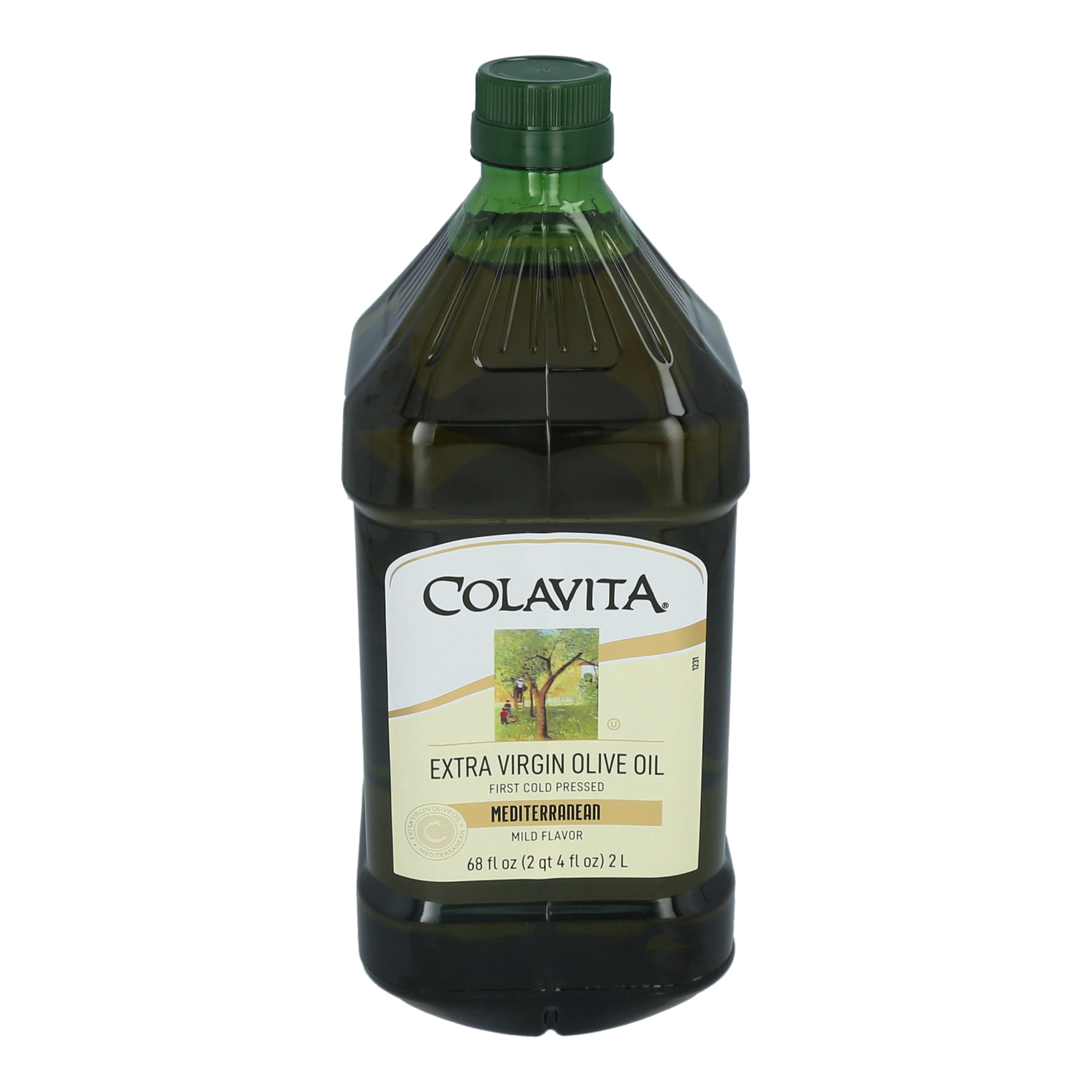 Mediterranean Extra Virgin Olive GGA1 Oil, 68 Oz Plastic Jug - Cold Pressed Italian Import by Colavita
