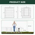 thumbnail image 5 of FXW Garden Fence 32in(H) x 72.0ft(L), 32 Panels Decorative Dog Fence Outdoor for The Yard – Heavy Duty Metal Animal Barrier for Dog and Rabbit, Easy Setup, White, 5 of 6