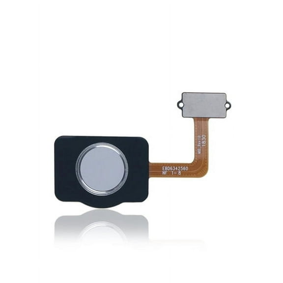 Replacement Fingerprint Reader With Flex Cable Compatible For LG Q7 Alpha / Q7 Plus (Silver)