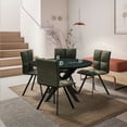 thumbnail image 4 of LeisureMod Wesley Mid‑Back PU Leather Dining Chair with Metal Legs – Fully Assembled, Easy‑Clean & Sturdy, 4 of 7
