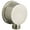Brushed Nickel, variant on American Standard 8888.068 Round Wall Supply Elbow For Hand Shower Hose System - Nickel