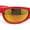 Red - Orange Mirror, variant on Classic 90s Style Sport Oval Round Plastic Sunglasses Orange - Black