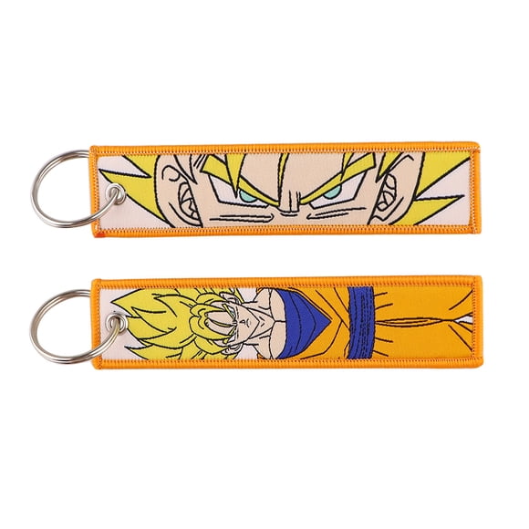 Cool Anime Key Tag Keychain Backpack Holder Goku Master Roshi Cartoon Anime Key Chain Bag Car Keyring Accessories Gifts 3