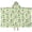 Cow and Heart Green Pattern-1, variant on Cow and Heart Green Pattern Hooded Bath Towel Wrap for Teens Ages 3 To 12, Soft Lightweight Quick Dry Microfiber Bath Beach Pool, 60"x35"