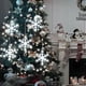 thumbnail image 2 of 5Pack Christmas Window Lights Decorations with Timer,Battery Powered Christmas Hanging White Lighted Snowflake Shaped LED Sucker for Xmas Tree Firepla, 2 of 5