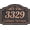 Copper, variant on Handcrafted Carving Vintage Address Plaque, House Number Sign, with Street Name Personalized Sign Wall Plaque