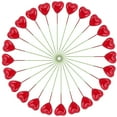 thumbnail image 6 of 50pcs Heart Shape Red Foams Cake Inserts Cake Picks Cake Decor for Valentine's Day, 6 of 7