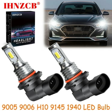 IHNZCB for Hyundai Sonata 2015-2019 White LED Headlights Bulb High/Low Beam,9005 HB3 9006 HB4 9145 9140,YHB,Y03