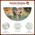 thumbnail image 3 of Bingfone Christmas Tree Skirt Mat Christmas Decoration Interior 30" -Forest Maple Leaf Husky, 3 of 6