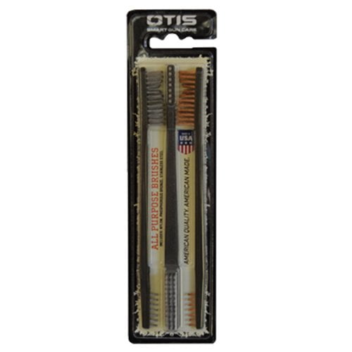 Otis Technologies 3 Pack Ap Brushes (2 Nylon/1 Blue Nylon)
