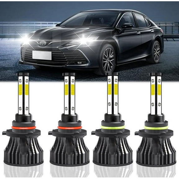 For Toyota Camry 2007-2014 6000K LED Headlight High&Low Beam Bulbs Combo 4pcs