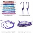 thumbnail image 4 of Yeacher Elastic Clothesline with 12pcs Clothespins Clips 2 Adjustable End Hooks Portable Travel Clotheslines for, 4 of 8
