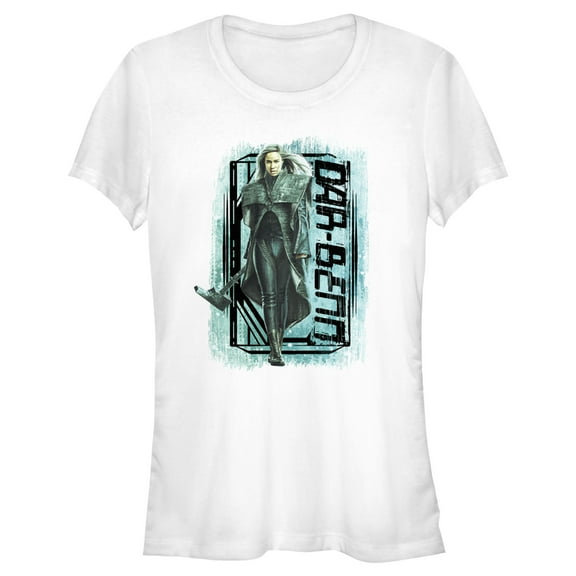 Junior's The Marvels Dar-Benn Portrait  Graphic Tee White X Large