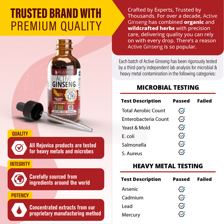 Rejuvica Health Korean Red Panax Ginseng - Liquid Delivery for Better  Absorption - Supports Energy & Vitality - Walmart.com