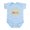 Sky Blue, variant on - Fast Food Hamburger Body Suit - Baby Light Bodysuit, Size Newborn - 24 Months