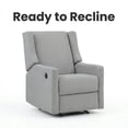 thumbnail image 2 of Suite Bebe Pronto Wingback Electric Power – Modern Nursery or Living Room Recliner, Gray, 2 of 10