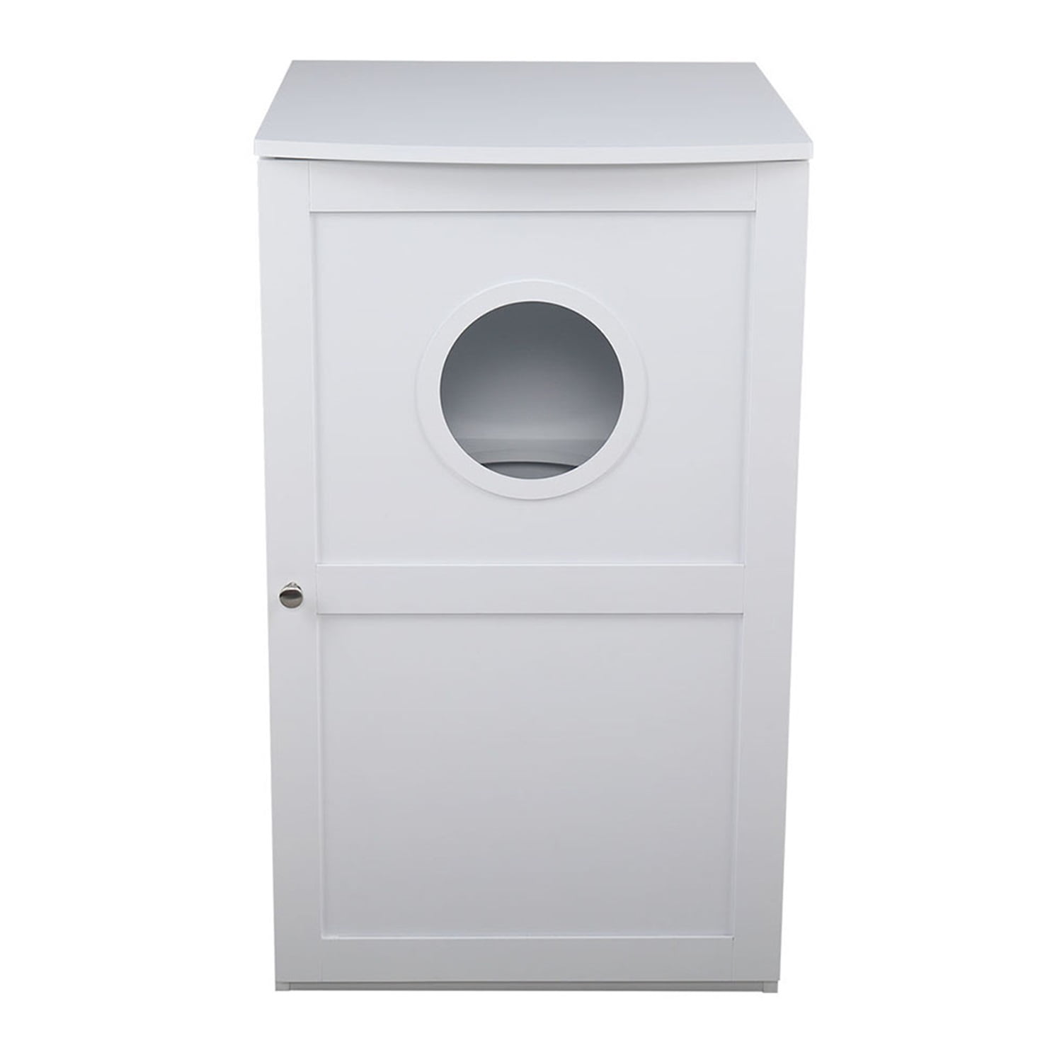 Pefilos 41" Enclosed Litter Box Enclosure Furniture Hidden Cabinet,Cat Washroom, Litter House Litterbox Cover,Dog Proof Cat Feeding Station Nightstand Table for Large Cat Kitten Kitty, White Pefilos 41" Enclosed Litter Box Enclosure Furniture Hidden Cabinet,Cat Washroom, Litter House Litterbox Cover,Dog Proof Cat Feeding Station Nightstand Table for Large Cat Kitten Kitty, White