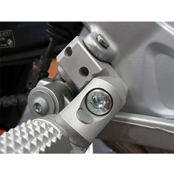 Pair Motorcycle Foot Peg Passenger Lowering Kit CNC Aluminum Universal Silver