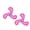 Pink, variant on DuraForce Jr Boomerang Tiger Blue-Greeng Durable Woven Fiber Squeaky Dog Toy