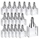 thumbnail image 1 of Bolsas de tote transparentes de PVC Uxcell aprobadas por el estadio, bolsa de plástico reutilizable para playa con asa para trabajo y deporte, paquete de 20, 1 of 6