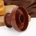 thumbnail image 3 of HOOWIFFY 2Pcs Nonstick Donut Mold Baking Tool Sturdy Plastic Light Brown for Doughnut Making, 3 of 8