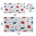 thumbnail image 3 of Leather Keyboard and Mouse Desk Mat Office Desk Accessories Protective Office Desk Decor Desk Pad Mat for Gaming, Work from Home, Office Red and Blue Popsicle 23.6" x 47.2", 3 of 9