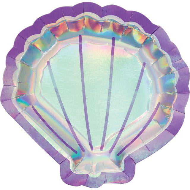 seashell shaped paper plates