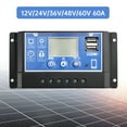 thumbnail image 1 of 60A PWM Solar Controller Mobile APP Intelligent Control 12V-60V Solar Controller, 1 of 14