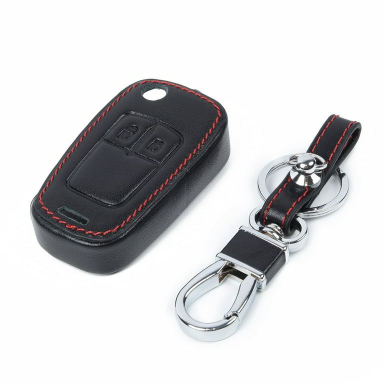2 Button Car Remote Control Leather Key Fob Case For Opel Astra J