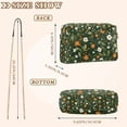 thumbnail image 4 of FORMRS Women Crossbody Purse with Chain Strap Vegan Leather Shoulder Handbag, Green Flowers Pattern, 4 of 7