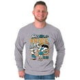 thumbnail image 3 of Cool Fighting Popeye Hard Knock Life Men's Long Sleeve Tee T Shirt Brisco Brands S, 3 of 6