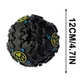 thumbnail image 2 of Fiudx Pelota con Forma de Huella de Perro, Juguete Interactivo con Dispensador de Premios, Pelota Masticable de Goma Resistente, Diseño Que Promueve La Salud Dental, Diversión para Jugar, Todas Las R, 2 of 5