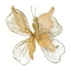 thumbnail image 2 of Adorno colgante de pared con forma de mariposa artificial, fondo brillante decorativo. Oro, 2 of 7