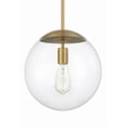thumbnail image 6 of 56893-SB Craftmade Lighting Gaze - 1 Light Pendant In Contemporary Style-15.13 Inches Tall and 14 Inches Wide-Satin Brass Finish-Clear Glass Color, 6 of 8