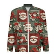 thumbnail image 4 of WXLWZYWL Mens Chrismas Jackets Chrismas Printed Casual Lightweight Jacket Full Zipper Softshell Flight Bomber Jacket Varsity Windbreaker, 4 of 5