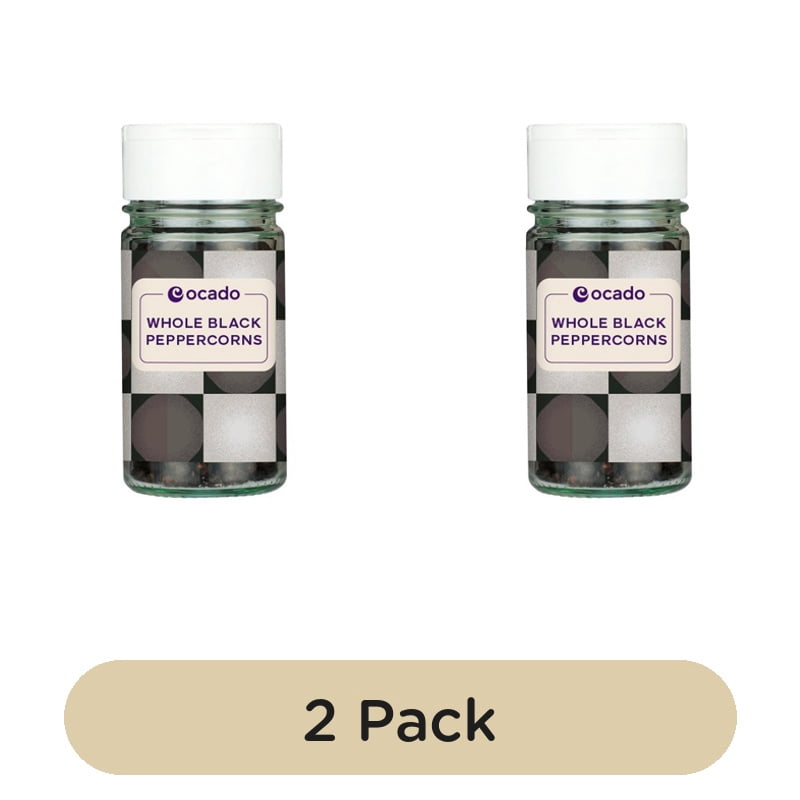 Ocado Whole Black Pepper Corns 45g, British Import (Pack of 2)