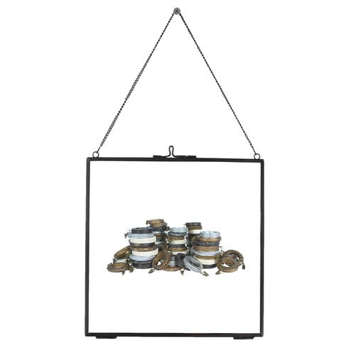 Urbanest Brixton Brass and Glass Hanging Picture Frame