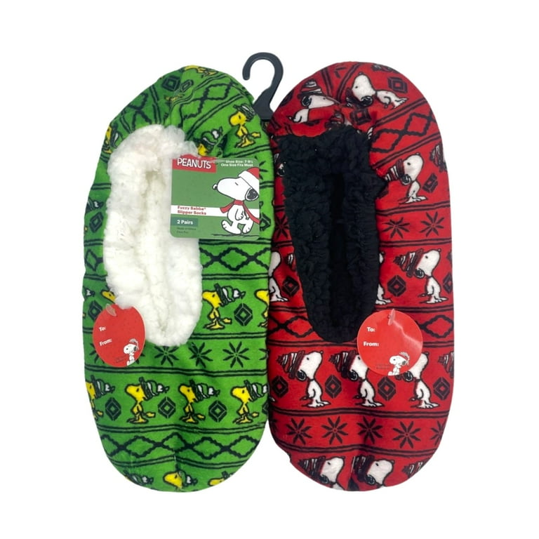 Snoopy Christmas Slippers Walmart Peanuts Halloween Scuff Slippers