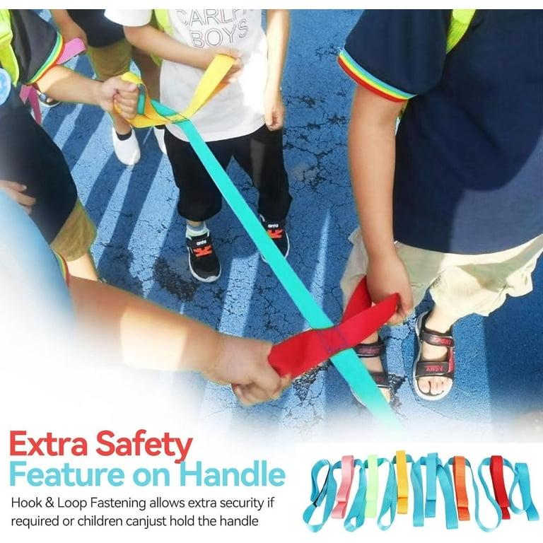 Child Leashes for Kids 2 to 12, Walking Rope for Preschool, Anti‑Lost Children Line Ropes Adjustable Colorful Handles Kids School Supplies for Preschool and Daycare