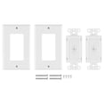 thumbnail image 2 of Paquete de 2 Arandelas de Goma Flexibles para Pared con Placa de Pared Decorativa, Placa de Paso de 1 Unidad para Cables de Bajo Voltaje, 2 of 5