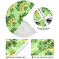 thumbnail image 2 of SKYSONIC St. Patrick's Day Christmas Tree Skirt 36",Cute Shamrock Clover Leaves Green Suede Xmas Tree Skir Suitable for Indoor Outdoor Holiday Party Office Store Cupboard Decoration, 2 of 6