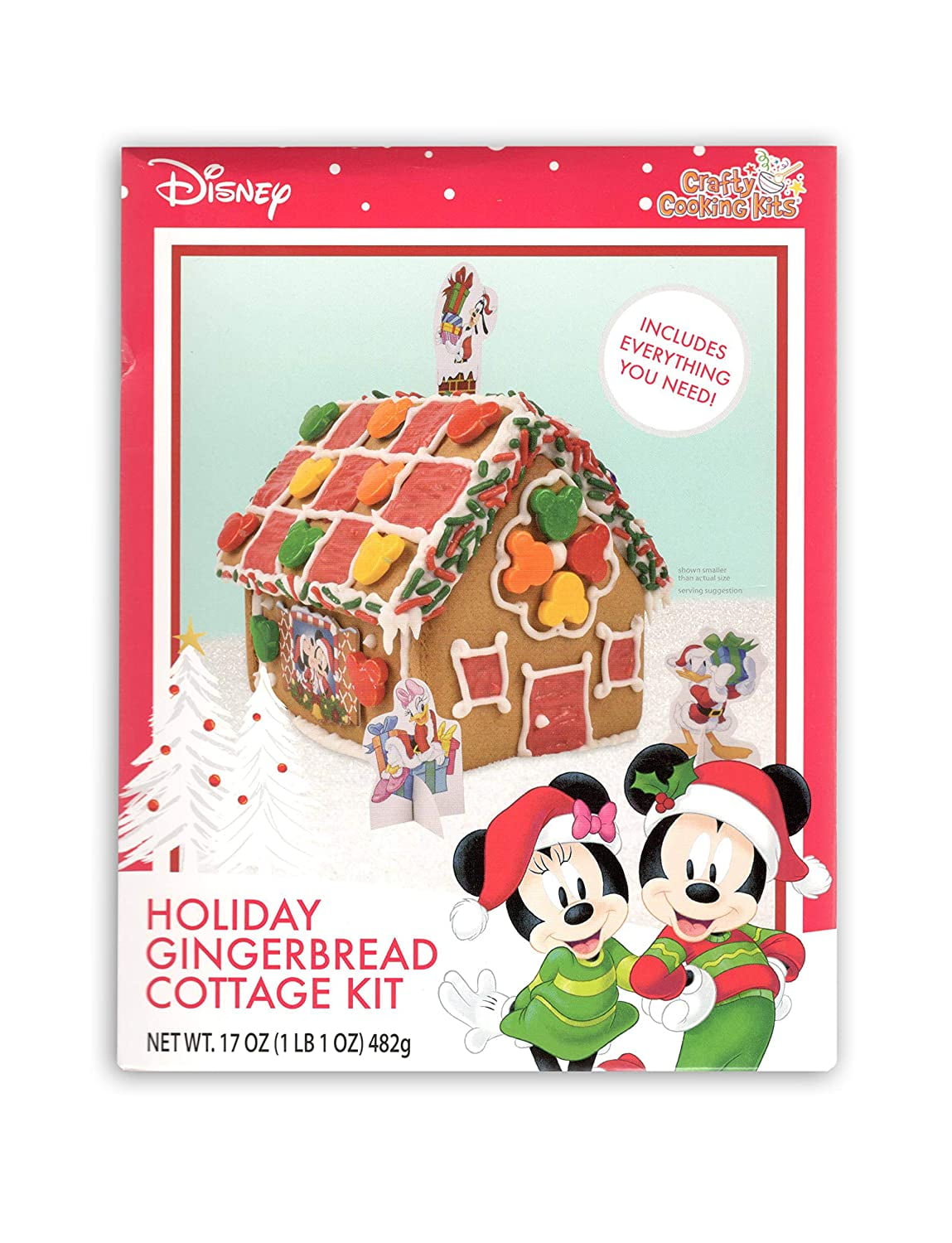 Crafty Cookie Kits Disney Mickey Mouse Holiday Gingerbread Cottage Kit ...