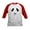 Red/White, variant on CafePress - Stitched Panda Face Baseball Jersey - Kids Cotton Baseball Jersey, 3/4 Sleeve Shirt