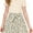 Beige, variant on GEYEHUG Girl Summer Dress Set Round Neck Short Sleeve Ribbed Print Belt 2 Piece Dress
