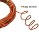 thumbnail image 3 of Uxcell Alambre de aluminio 12 Gauge 2mm, 32.8 ft Alambre flexible para manualidades de joyería, creación de coronas, escultura, árboles bonsái, naranja, 3 of 6